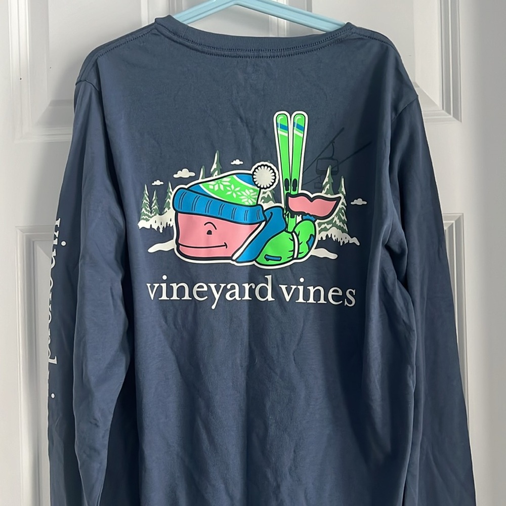 Vineyard Vines logo LS T-Shirt-Ski - Picture 5 of 5